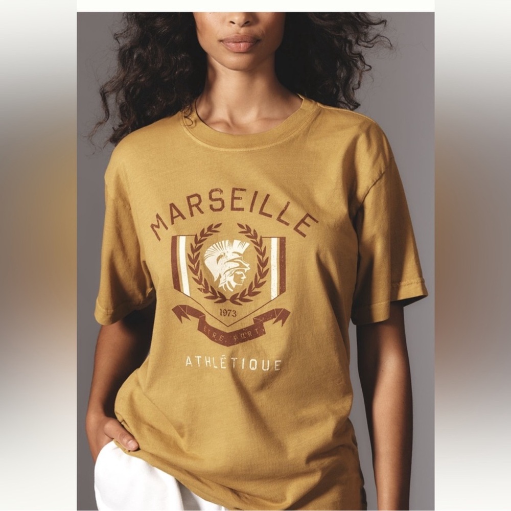 NWT Anthropologie Back When Marseille Graphic Tee